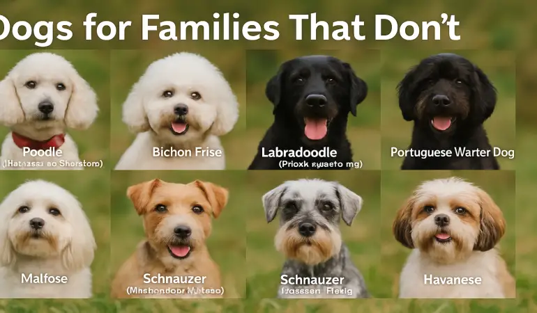 Top 10 dogs that don t shed and are good with families