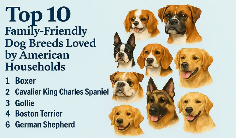 Top 10 Family-Friendly Dog Breeds Loved by American Households