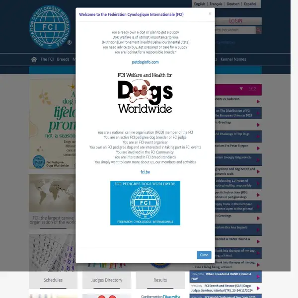 Fédération Cynologique Internationale (FCI) – Global Authority on Dog Breeds
