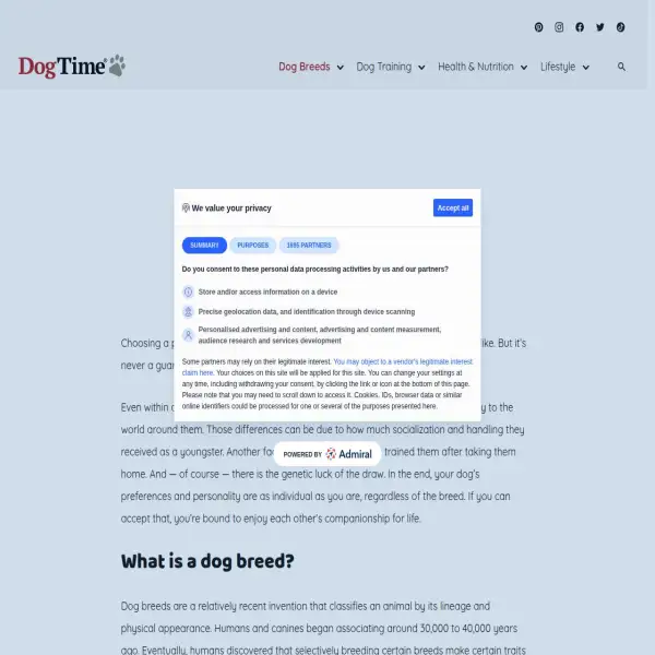 DogTime Dog Breeds Guide – Complete Breed Information & Traits
